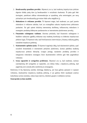 VIDINIAI IR IŠORINIAI VEIKSNIAI LEMIANTYS STUDENTŲ IMPULSYVŲ PIRKIMĄ. Paveikslėlis 6