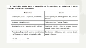 Padavimai (6 kl.), skaidrės su užduotimis pagal atnaujintų programų rekomendacijas. Paveikslėlis 10