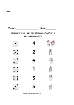 Matematikos pamokos planas 1 klasei: Vienaženklių sudėtis iki 10. Paveikslėlis 9