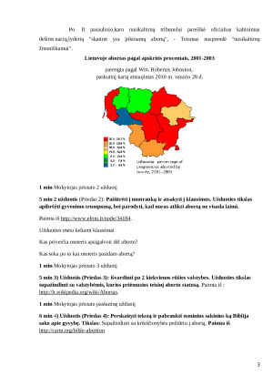 Pamokos planas apie abortų problemą. Paveikslėlis 3