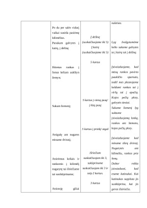 Gimnastikos pamokos planas konspektas. Paveikslėlis 3