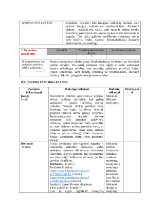 Pamokos planas 1-4 kl.: toleracija ir pagarba. Paveikslėlis 2