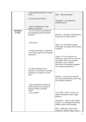 Pasaulio pažinimo pamokos ugdymo planas. Paveikslėlis 4