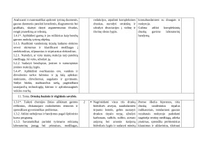 Pamokų ciklo „Rūgštys ir bazės“ trumpalaikis planas. Paveikslėlis 10