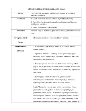 Pamokos planas: komandinės sportinės estafetės. Paveikslėlis 2