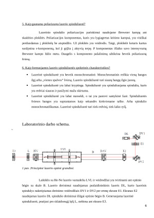 He - Ne lazerio tyrimas. Paveikslėlis 6