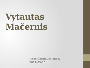 Vytautas Mačernis. Sonetai