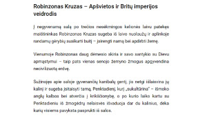 Danielis Defo. „Robinzonas Kruzas”. Paveikslėlis 8
