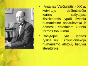 Antanas Vaičiulaitis. Paveikslėlis 2