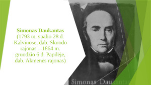 Simonas Daukantas. Paveikslėlis 1