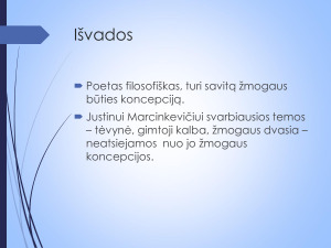 Justino Marcinkevičiaus žmogaus koncepcija. Paveikslėlis 9