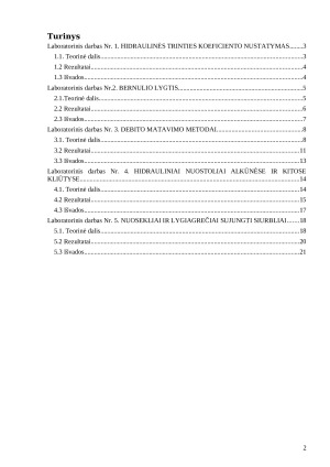 Hidromechanikos laboratorinių darbų ataskaita. Paveikslėlis 2