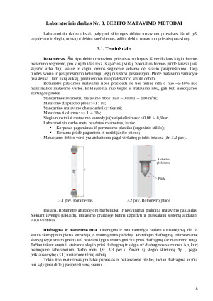 Hidromechanikos laboratorinių darbų ataskaita. Paveikslėlis 8