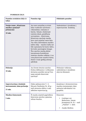Pamokos planas: Klasicizmo muzikos ypatumai. Paveikslėlis 2
