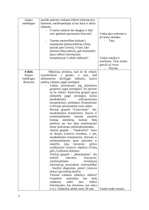 Pamokos planas: Mano tėvynė - Lietuva. Paveikslėlis 4