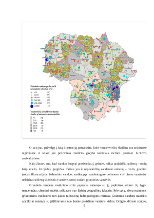 Lietuvos geografija – požeminiai vandenys: Pamokos planas. Paveikslėlis 5