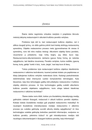ŠIUOLAIKINIŲ INTERAKTYVIŲJŲ MEDIJŲ TAIKYMAS KULTŪROS PAVELDO KONTEKSTE. Paveikslėlis 4