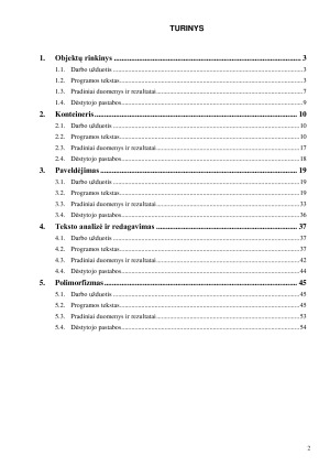 Objektinis programavimas. Pratybų ataskaitos. Paveikslėlis 2