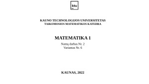 Matematika 2, namų darbas nr 