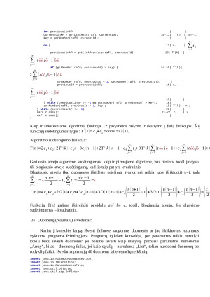 Rikiavimo algoritmai. Laboratorinis darbas. Paveikslėlis 5