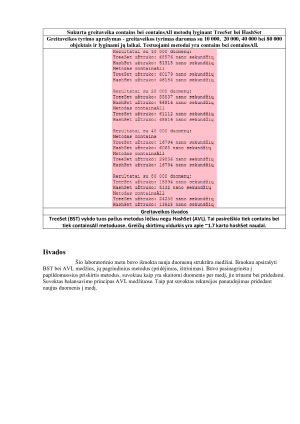 Duomenų struktūros. Laboratorinis darbas Nr. 2 (BST ir AVL medžiai bei jų metodų greitaveika). Paveikslėlis 3