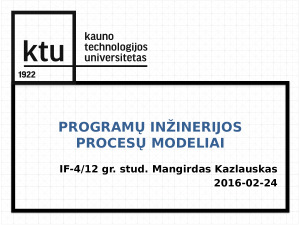 Programų inžinerijos procesų modeliai