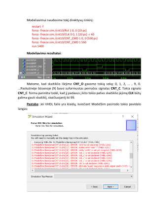 Skaitiklių modeliavimas ModelSim. Paveikslėlis 3