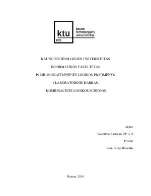 KOMBINACINĖS LOGIKOS SCHEMOS. LB1