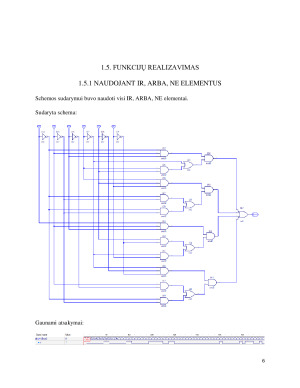 KOMBINACINĖS LOGIKOS SCHEMOS. LB1. Paveikslėlis 6