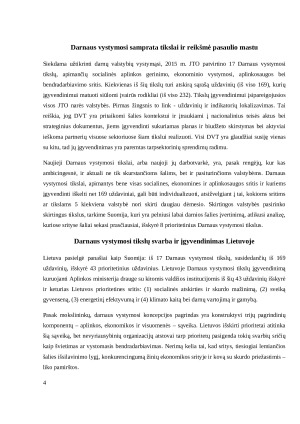 Darnaus vystymosi tikslai, reguliuojantys aplinkosauginį, socialinį arba ekonominį aspektus. Paveikslėlis 4