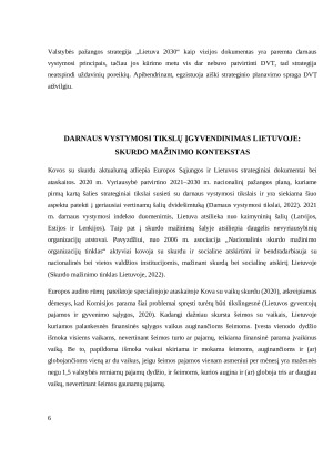 Darnaus vystymosi tikslai, reguliuojantys aplinkosauginį, socialinį arba ekonominį aspektus. Paveikslėlis 6