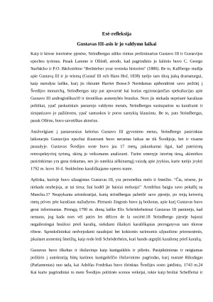 Gustavas III-asis ir jo valdymo laikai. Paveikslėlis 1