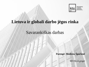 Lietuva ir globali darbo jėgos rinka. Pristatymas