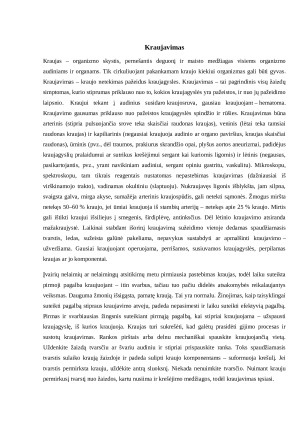 Kraujavimas. Paveikslėlis 1