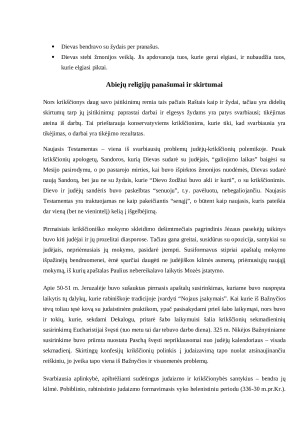 Judaizmo ir Krikščionybės palyginimas. Paveikslėlis 5