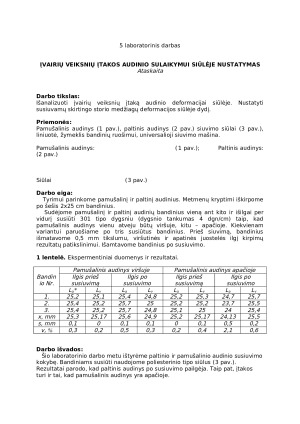 Įvairių veiksnių įtakos audinio sulaikymui siūlėje nustatymas (2)