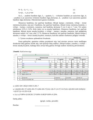 Įvairių veiksnių įtakos audinio sulaikymui siūlėje nustatymas. Paveikslėlis 3