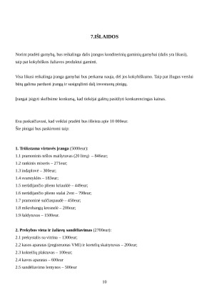 Desertų parduotuvė ir gaminimas. Verslo planas. Paveikslėlis 10