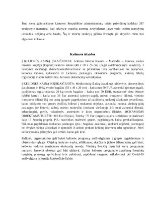 Kelionės  paslauga savaitgaliui kelionės maršrutu. Paveikslėlis 6