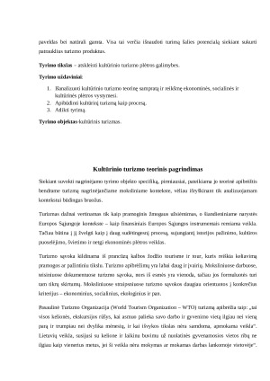 Kultūrinis turizmas. Paveikslėlis 2