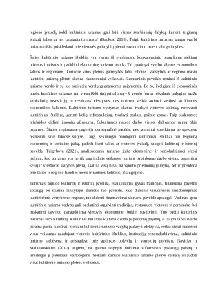 Kultūrinis turizmas. Paveikslėlis 6