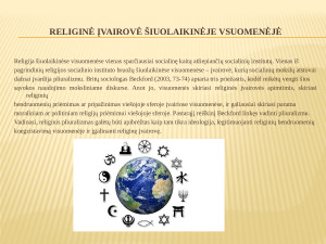 Religijos šiuolaikiniame pasaulyje. Paveikslėlis 3