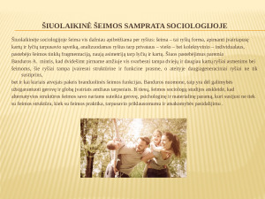Šeimos sampratos pokyčiai. Paveikslėlis 5