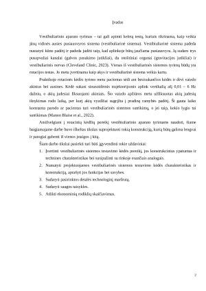 VETIBULIARINĖS SISTEMOS TESTAVIMO KĖDĖS PROJEKTAVIMAS. Paveikslėlis 2