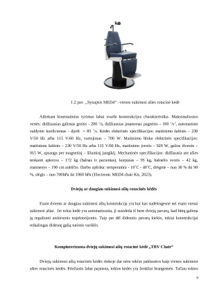 VETIBULIARINĖS SISTEMOS TESTAVIMO KĖDĖS PROJEKTAVIMAS. Paveikslėlis 9