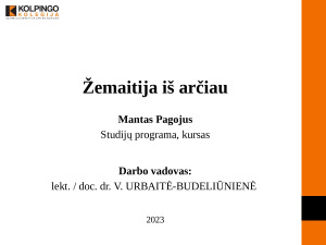 Žemaitija iš arčiau. Paveikslėlis 1