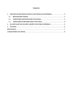 PSICHOLOGIJOS UŽDUOČIŲ ATLIKIMO ATASKAITA. PEDAGOGINIO ASISTAVIMO PRAKTIKA. Paveikslėlis 2