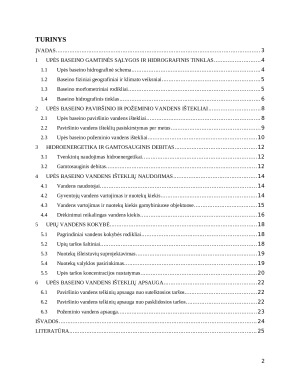 Juostos upės baseino vandens išteklių naudojimas ir apsauga. Paveikslėlis 2