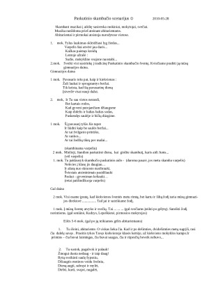 Paskutinio skambučio scenarijus