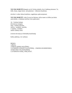Velykinio vaidinimo scenarijus. Paveikslėlis 3